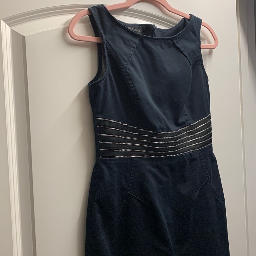 Stretchy jean material dress